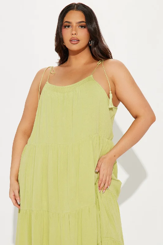 Hailey Midi Dress - Green