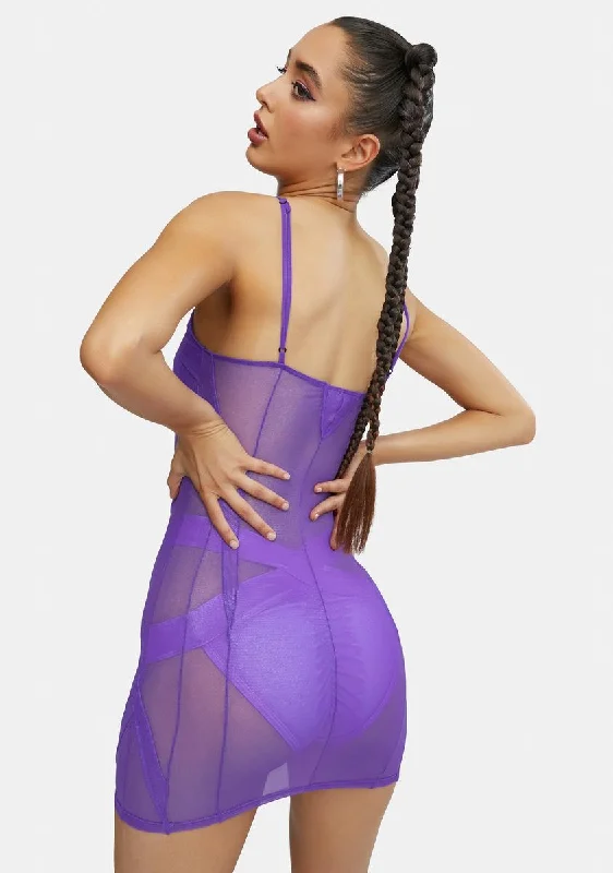 Kiss The Cosmos Mesh Dress