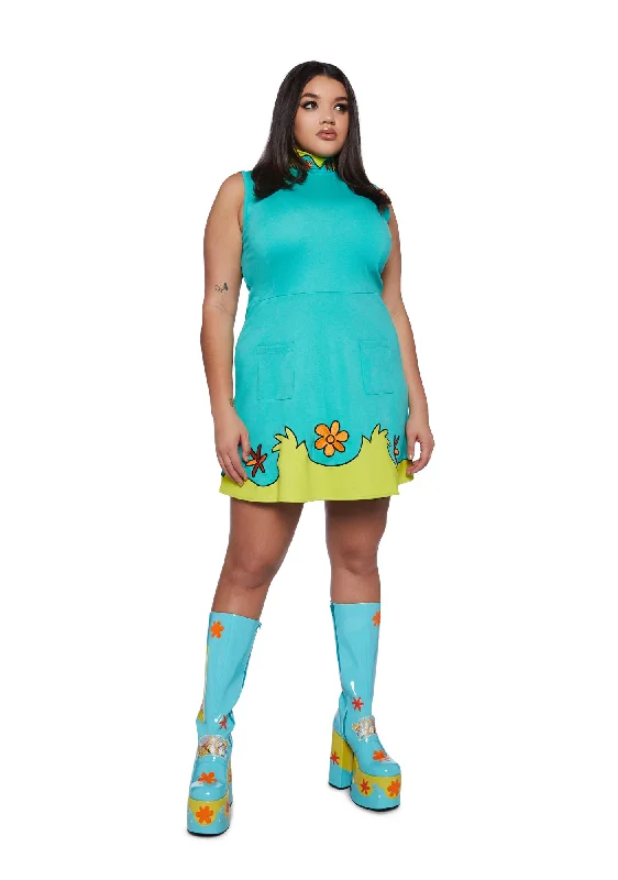 Plus Mystery Machine Mini Dress