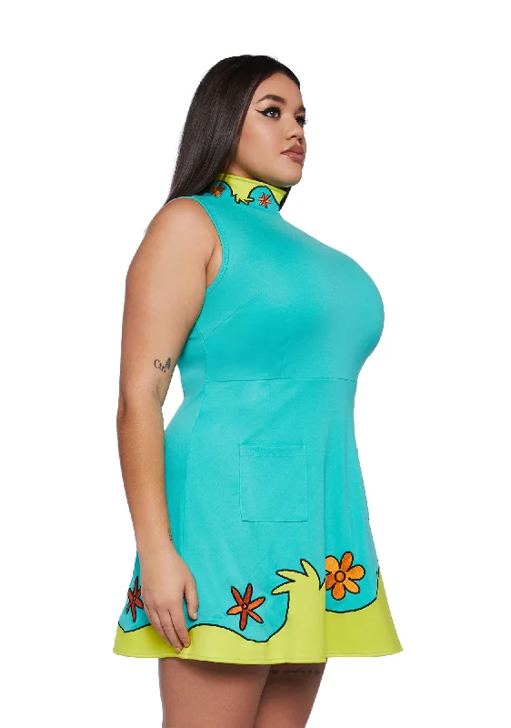 Plus Mystery Machine Mini Dress