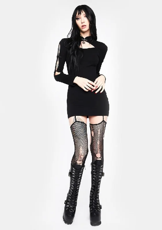 Punk Locomotive Bodycon Dress