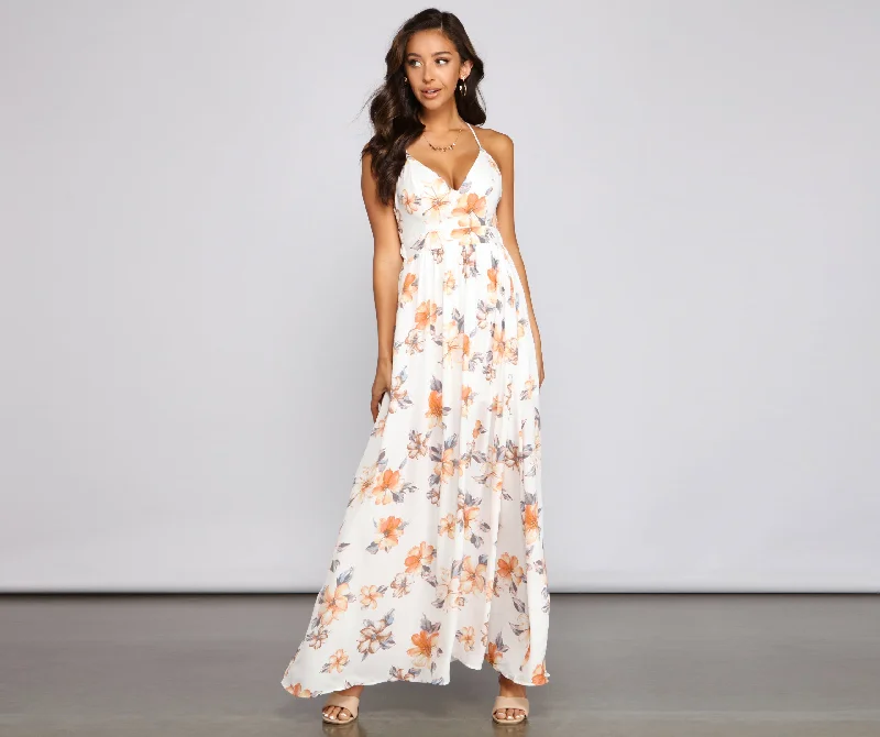 Spring Into Florals Maxi Dress