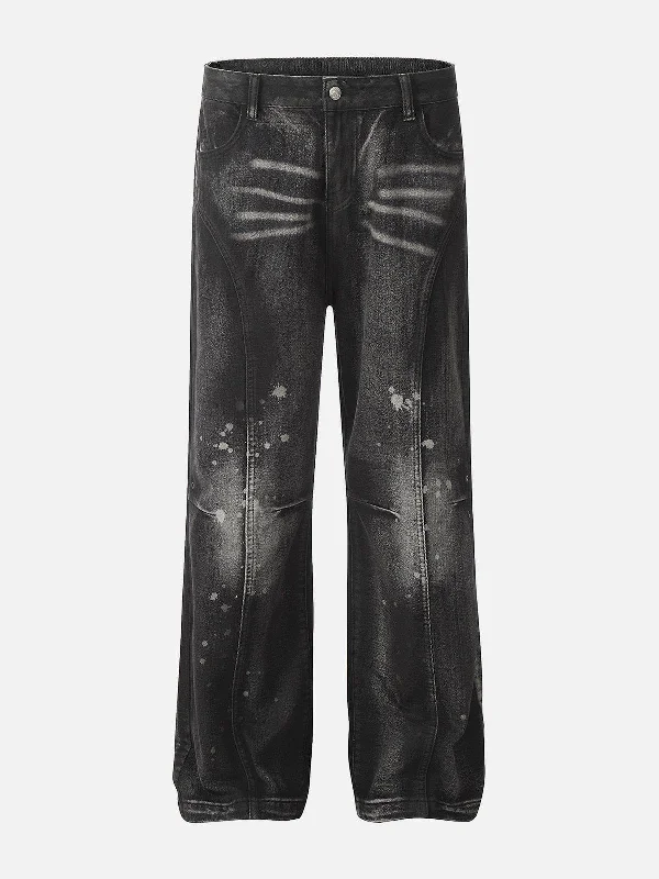 Aelfric Eden Splash-Ink Washed Jeans