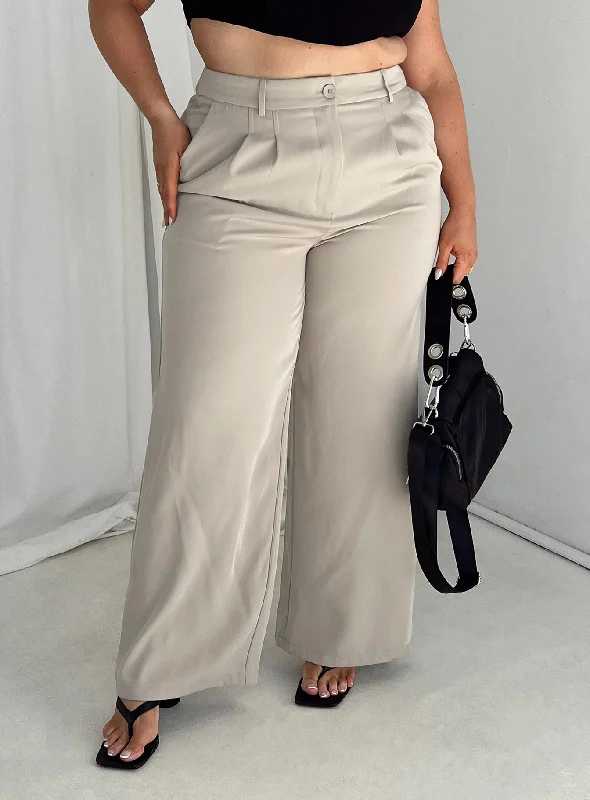 Archer Pants Taupe Curve