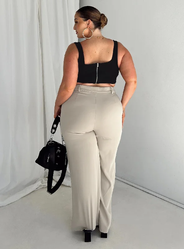 Archer Pants Taupe Curve