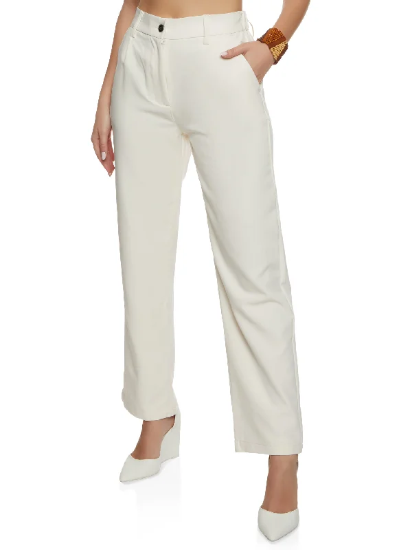 High Waisted Wide Leg Dress Pants