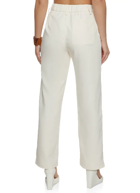 High Waisted Wide Leg Dress Pants