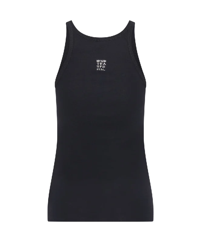 BLACK ONE TEASPOON FINE RIB SINGLET