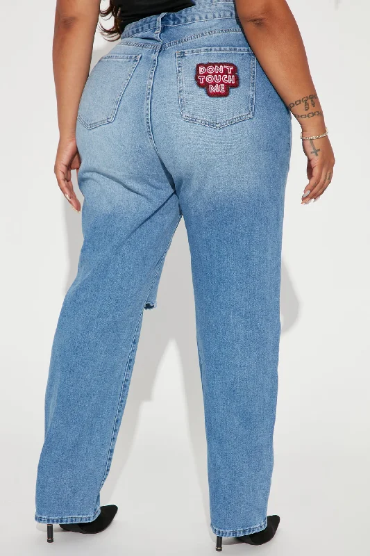 California High Rise Straight Leg Jeans - Medium Wash