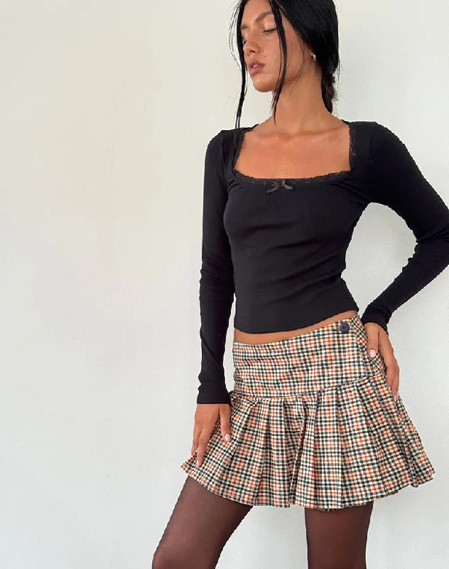 Casini Mini Skirt in Country Check