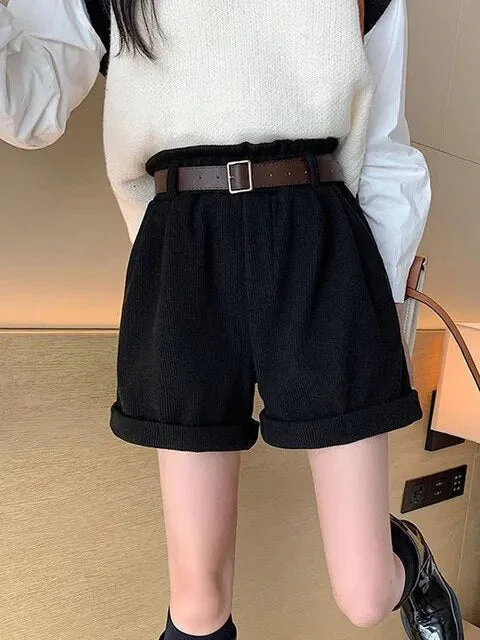 Casual Korean Preppy Style Shorts Shorts