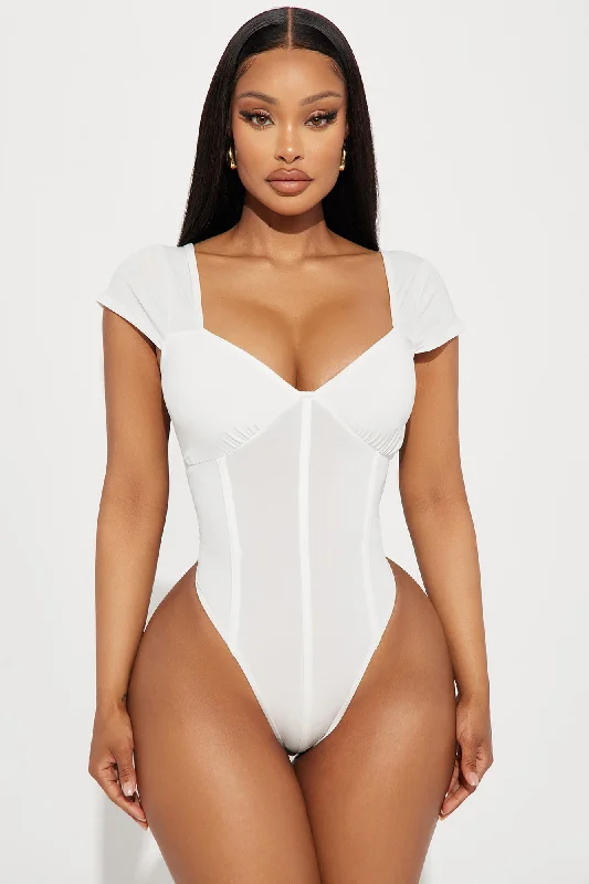 Catching Feelings For You Bodysuit - Ivory