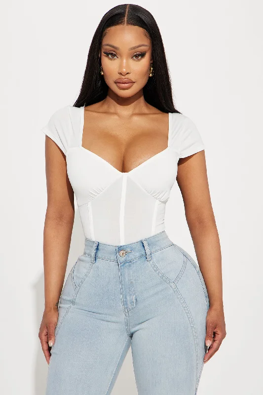 Catching Feelings For You Bodysuit - Ivory