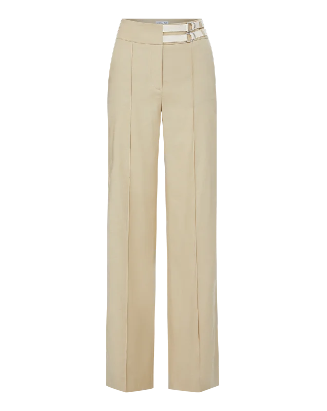 Cruz Stretch-Linen Pants