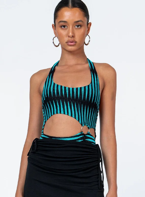 Denair Bodysuit Blue / Black