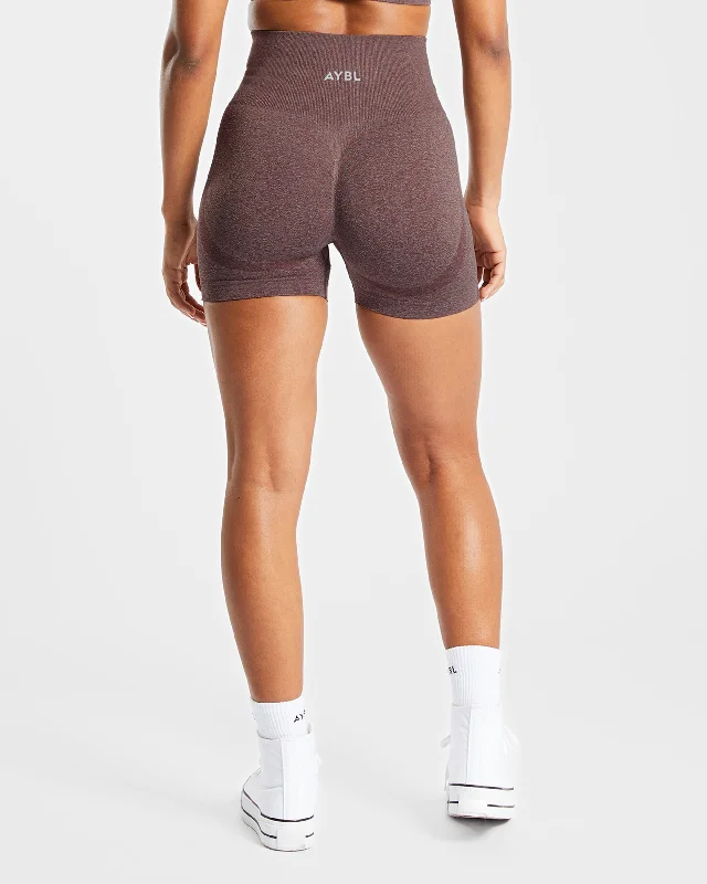 Empower Seamless Shorts - Brown Marl