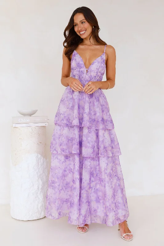 Fashion Flair Maxi Dress Lilac