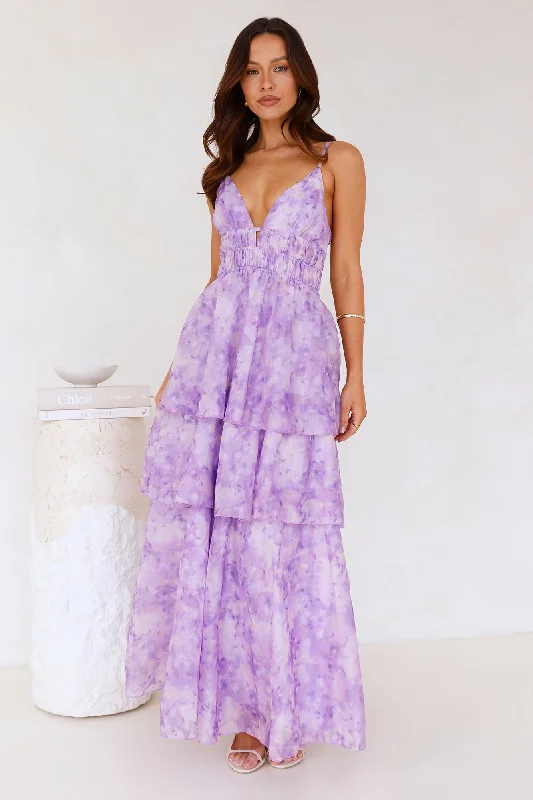 Fashion Flair Maxi Dress Lilac