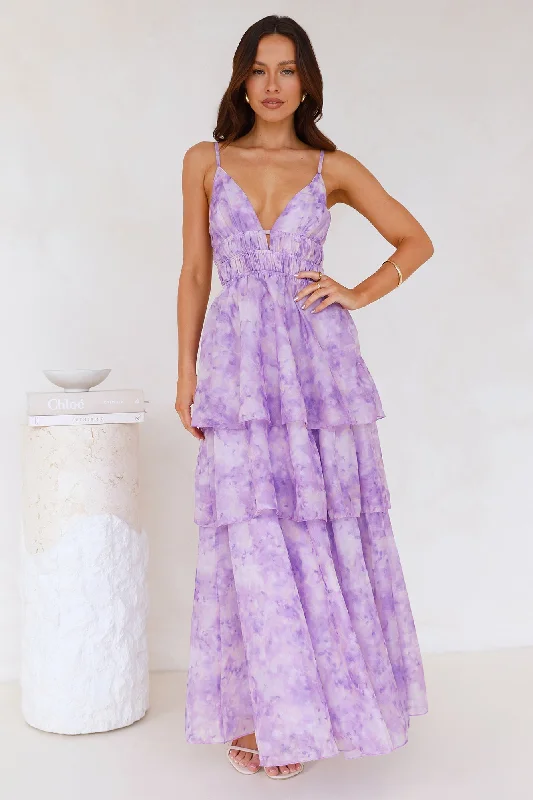 Fashion Flair Maxi Dress Lilac