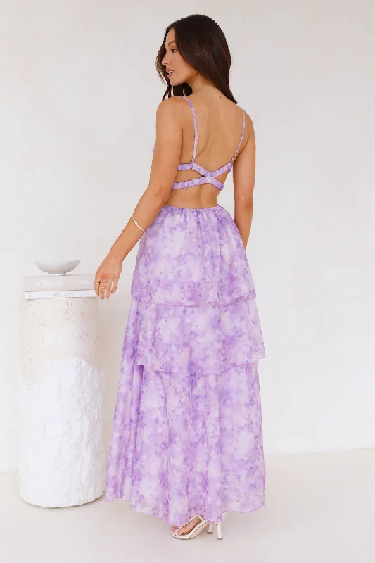 Fashion Flair Maxi Dress Lilac