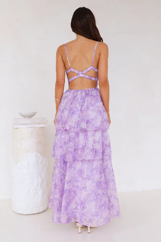 Fashion Flair Maxi Dress Lilac