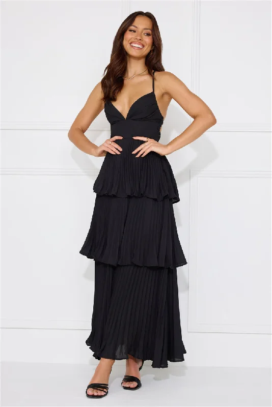 Fashionably Ever After Maxi Dress Black