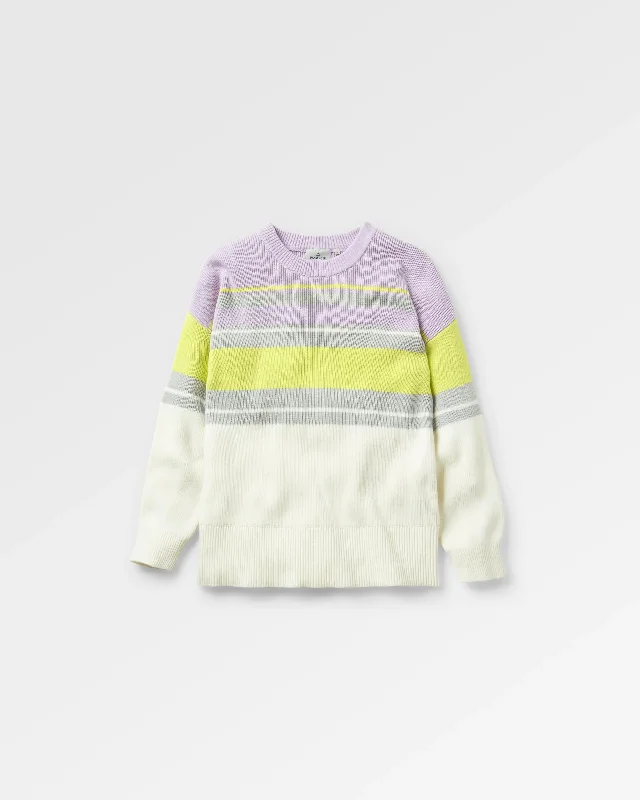 Grasslands Oversized Organic Cotton Knitted Sweater - Lilac Mist