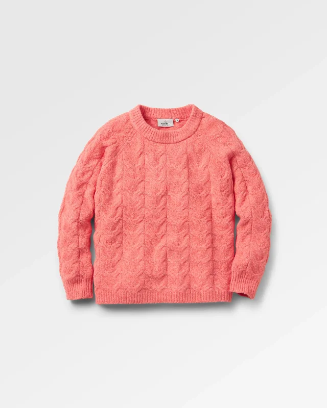 Harvest Recycled Knitted Sweater - Shell Pink