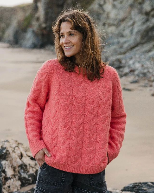 Harvest Recycled Knitted Sweater - Shell Pink