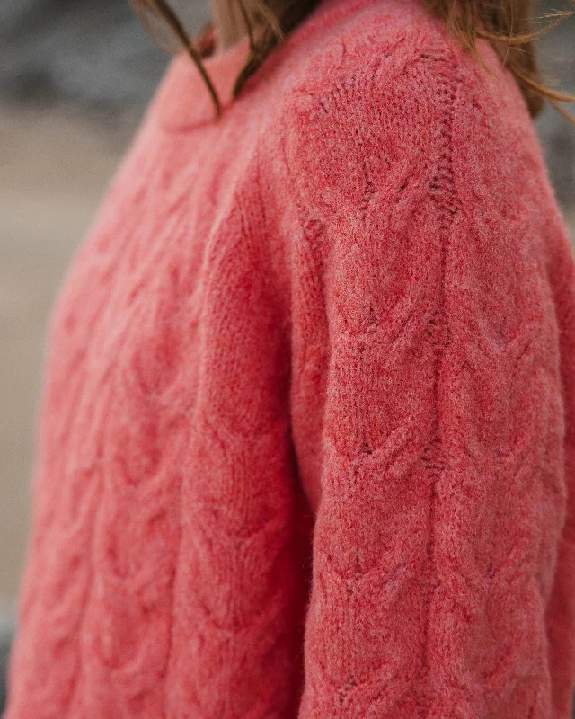 Harvest Recycled Knitted Sweater - Shell Pink