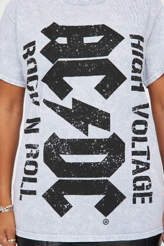 High Voltage ACDC Tshirt - Grey/combo