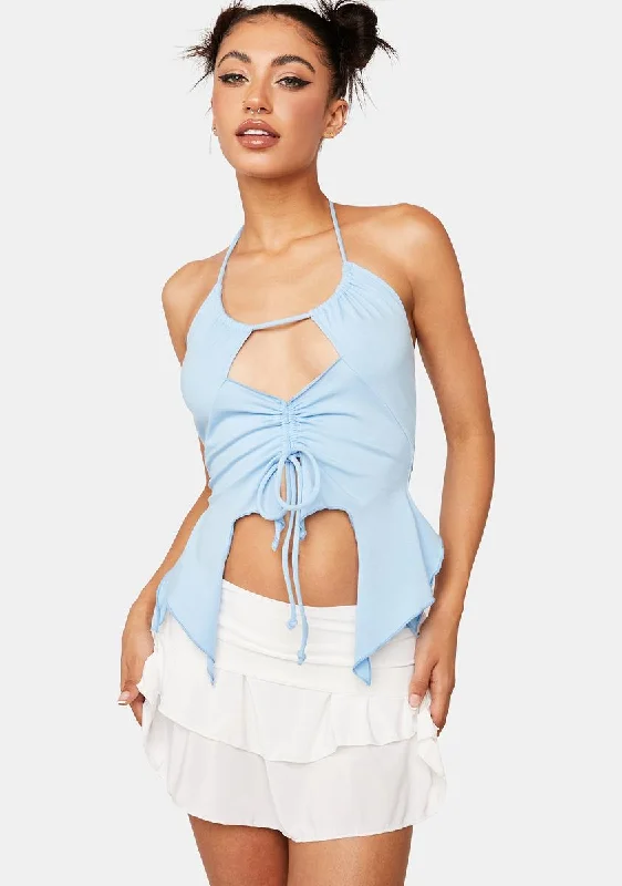 Icy Tier Me Up Mini Skirt