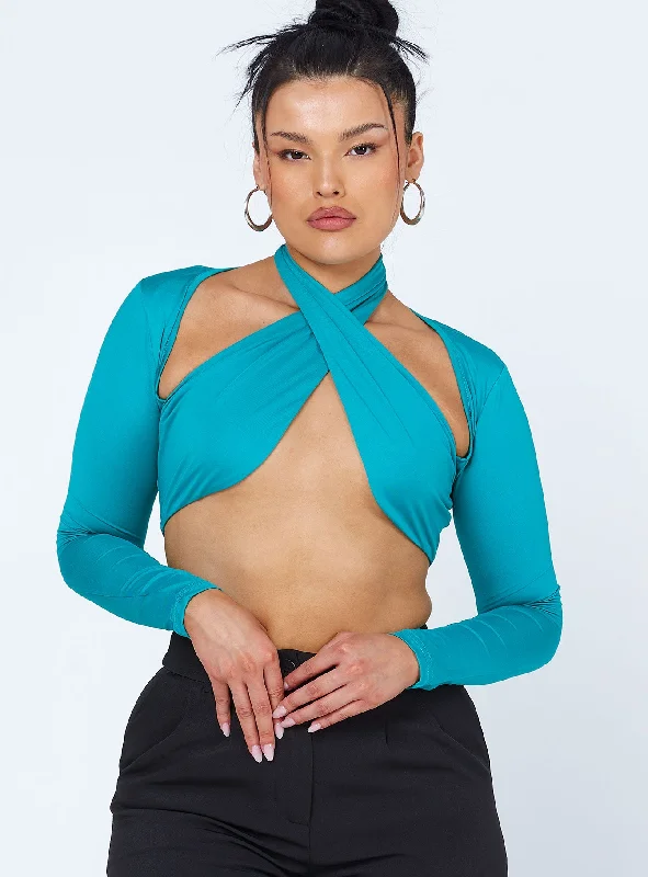 Keri Long Sleeve Top Teal