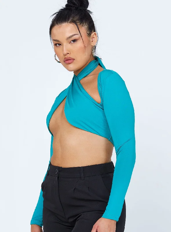 Keri Long Sleeve Top Teal