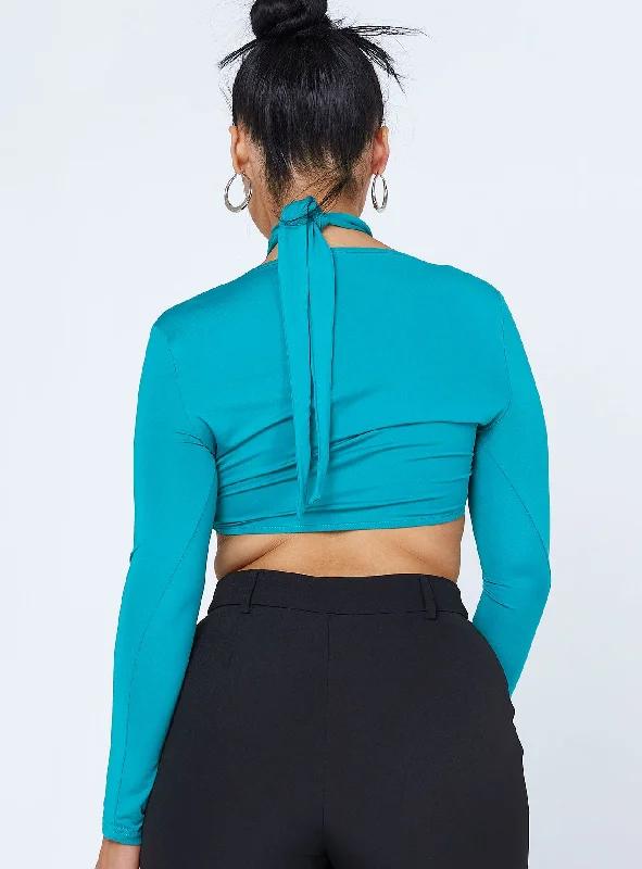 Keri Long Sleeve Top Teal