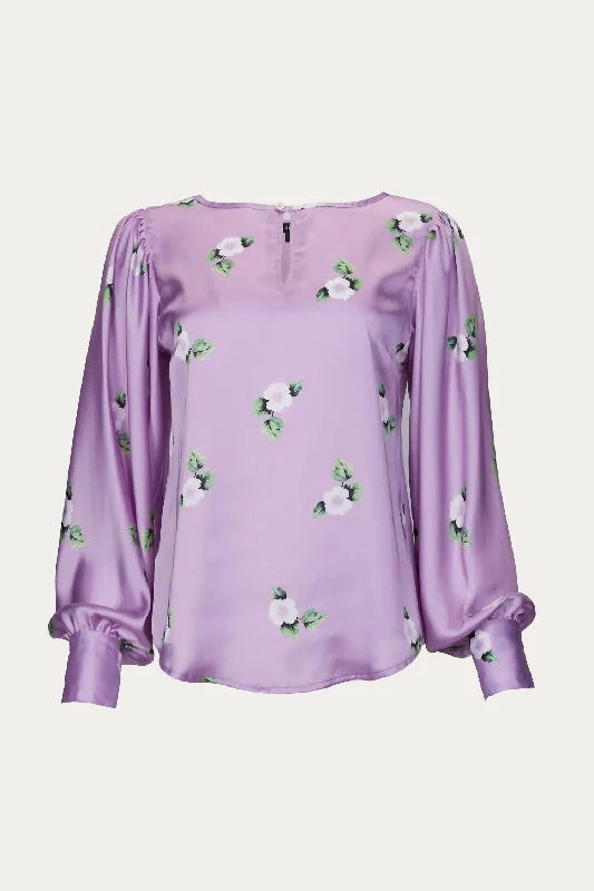 Keyhole Blouse In Orchid