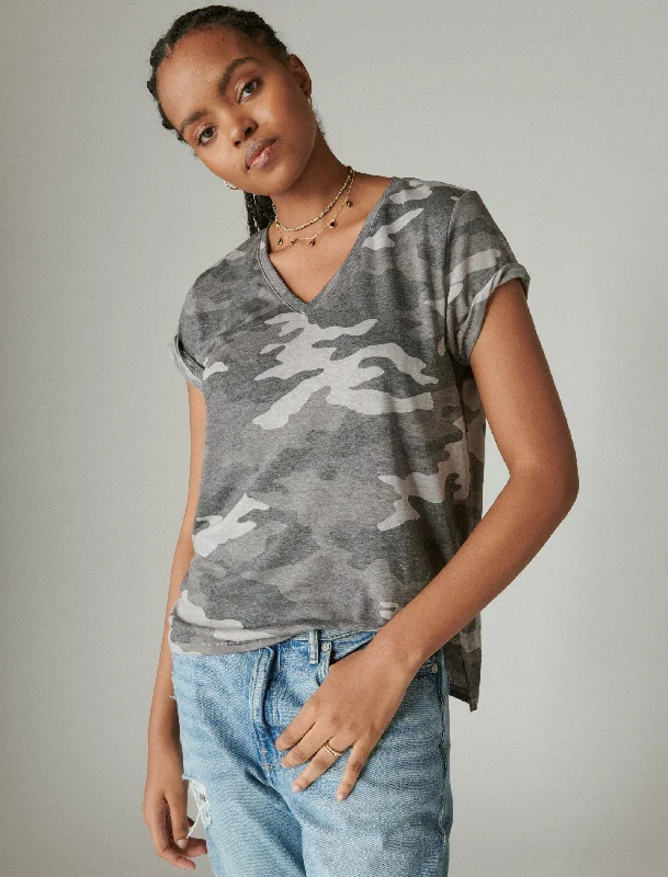 Lucky Brand Women's Classic V-Neck