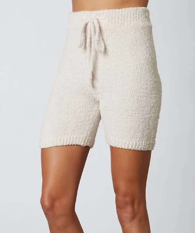 Mid-Length Sweater Short In Natural