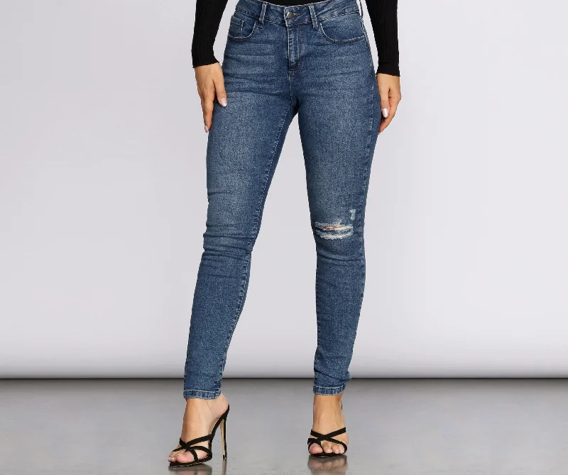 Mid Rise Skinny Jeans