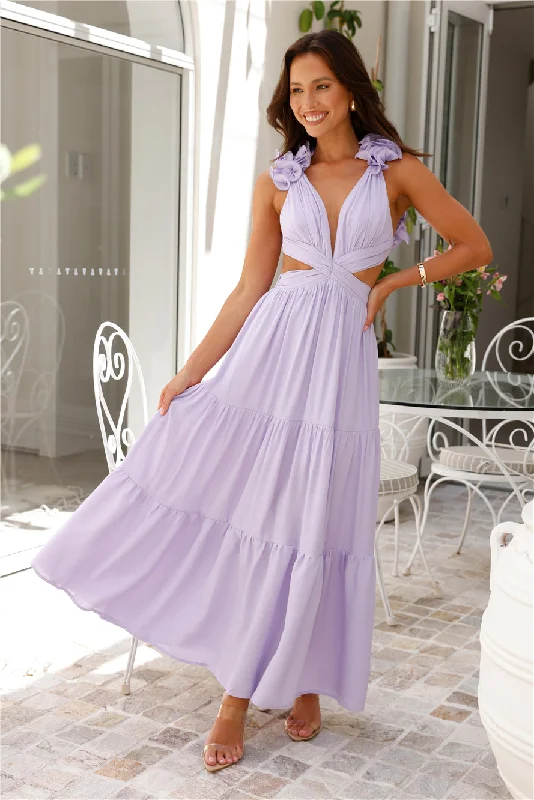 Moonlight Dance Maxi Dress Lilac