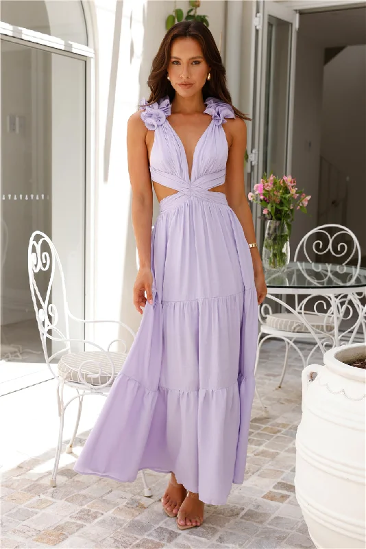 Moonlight Dance Maxi Dress Lilac