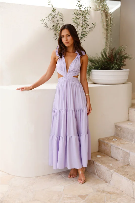 Moonlight Dance Maxi Dress Lilac