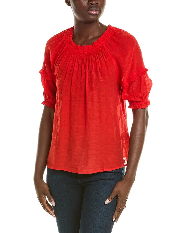 Nanette Nanette Lepore Ruffle Trim Blouse