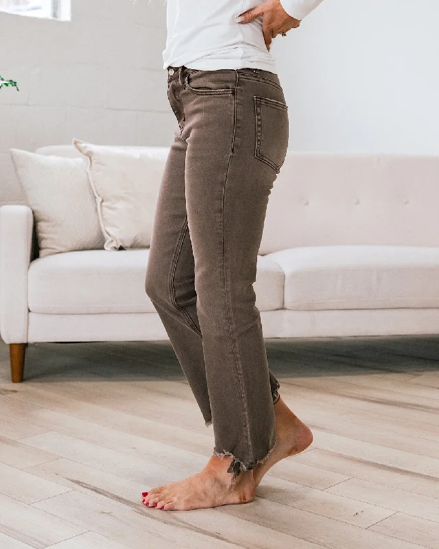 Vervet Potting Soil Crop Flare Jeans