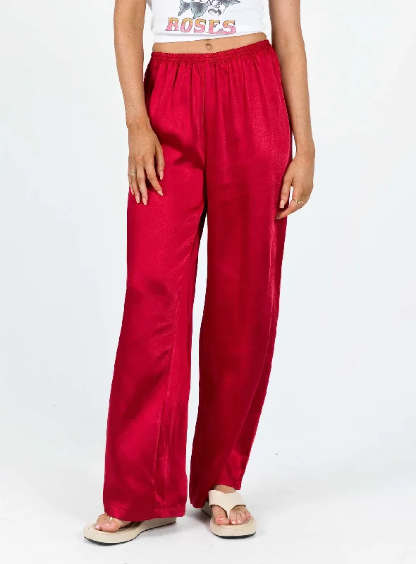 Nixie Pants Red