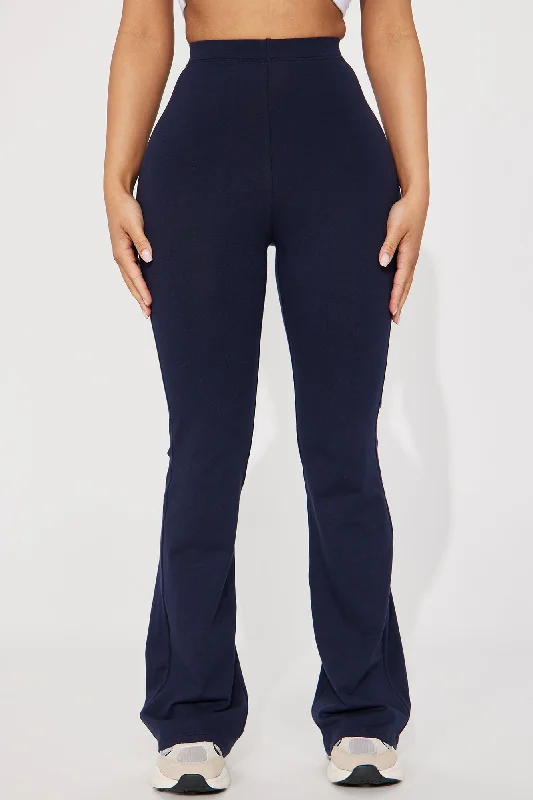 Petite Adriana Flare Pant - Navy