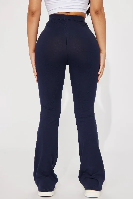 Petite Adriana Flare Pant - Navy