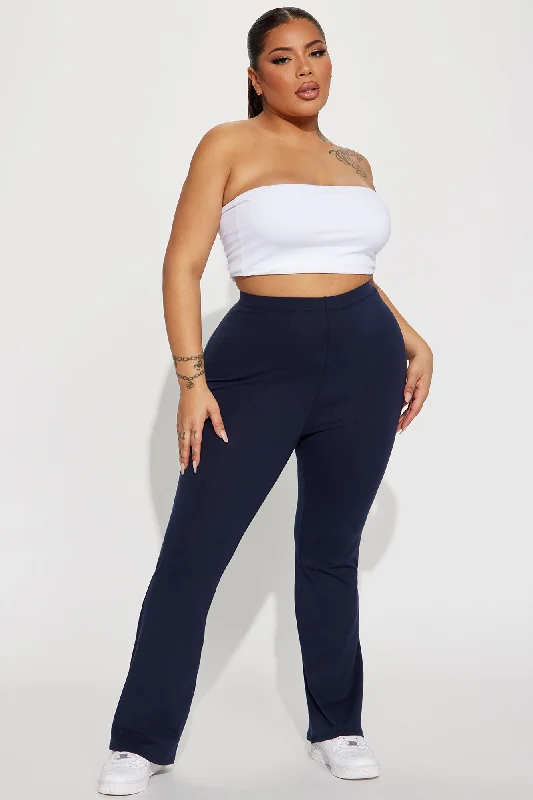 Petite Adriana Flare Pant - Navy