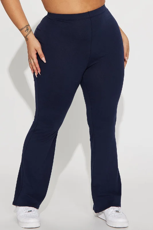 Petite Adriana Flare Pant - Navy