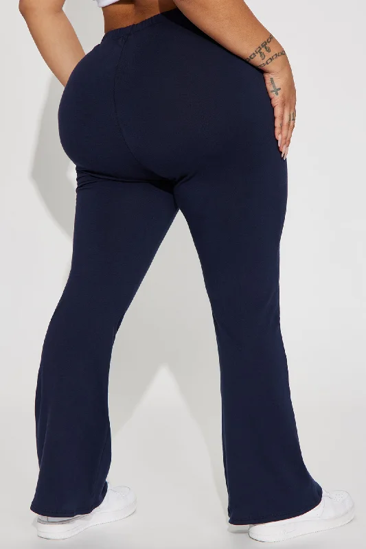 Petite Adriana Flare Pant - Navy